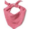 Home Petite Plume | Dog Bandana In Red Mini Gingham