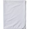 Kids Petite Plume Accessories | Pima Baby Blanket In Grey Stripes