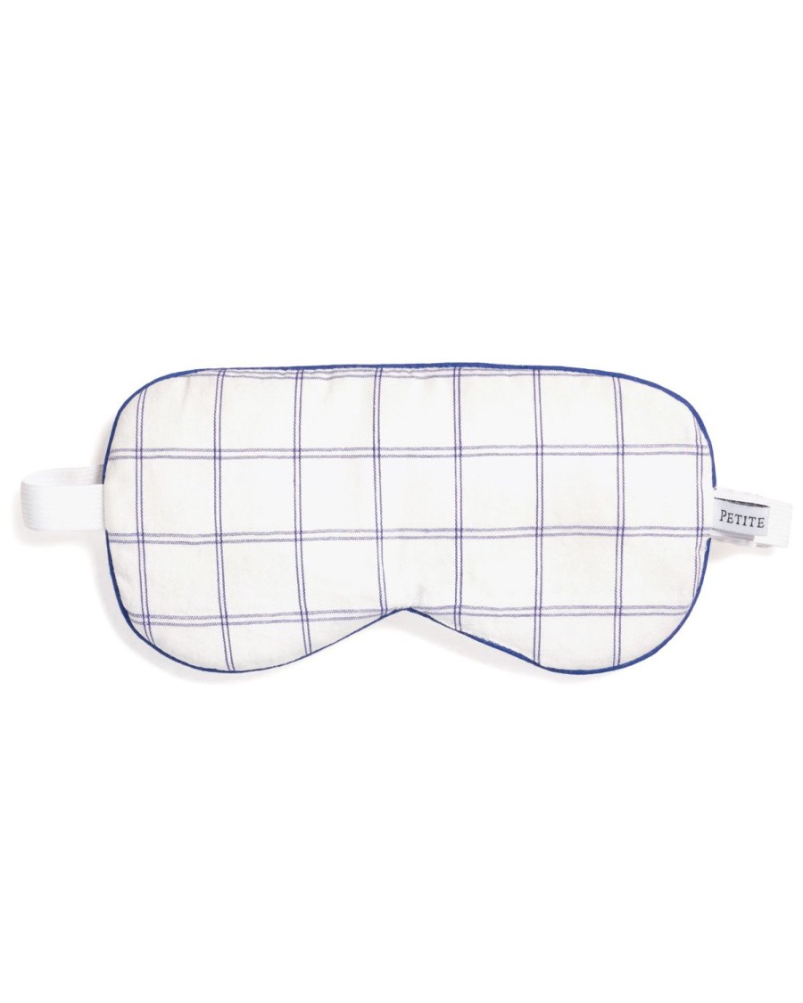 Men Petite Plume | Adult'S Twill Sleep Mask In Nantucket Tattersall