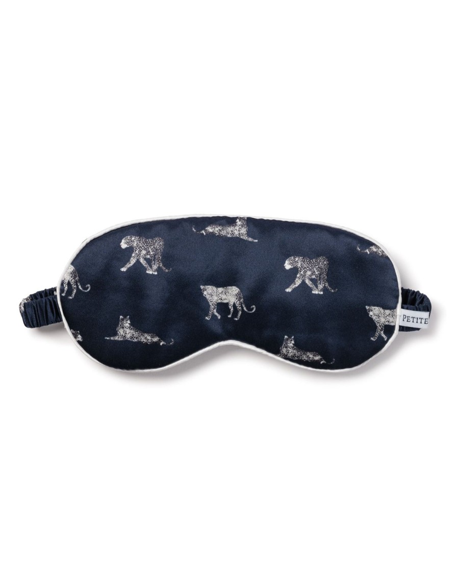 Men Petite Plume | Adult'S Silk Sleep Mask In Panthere De Nuit