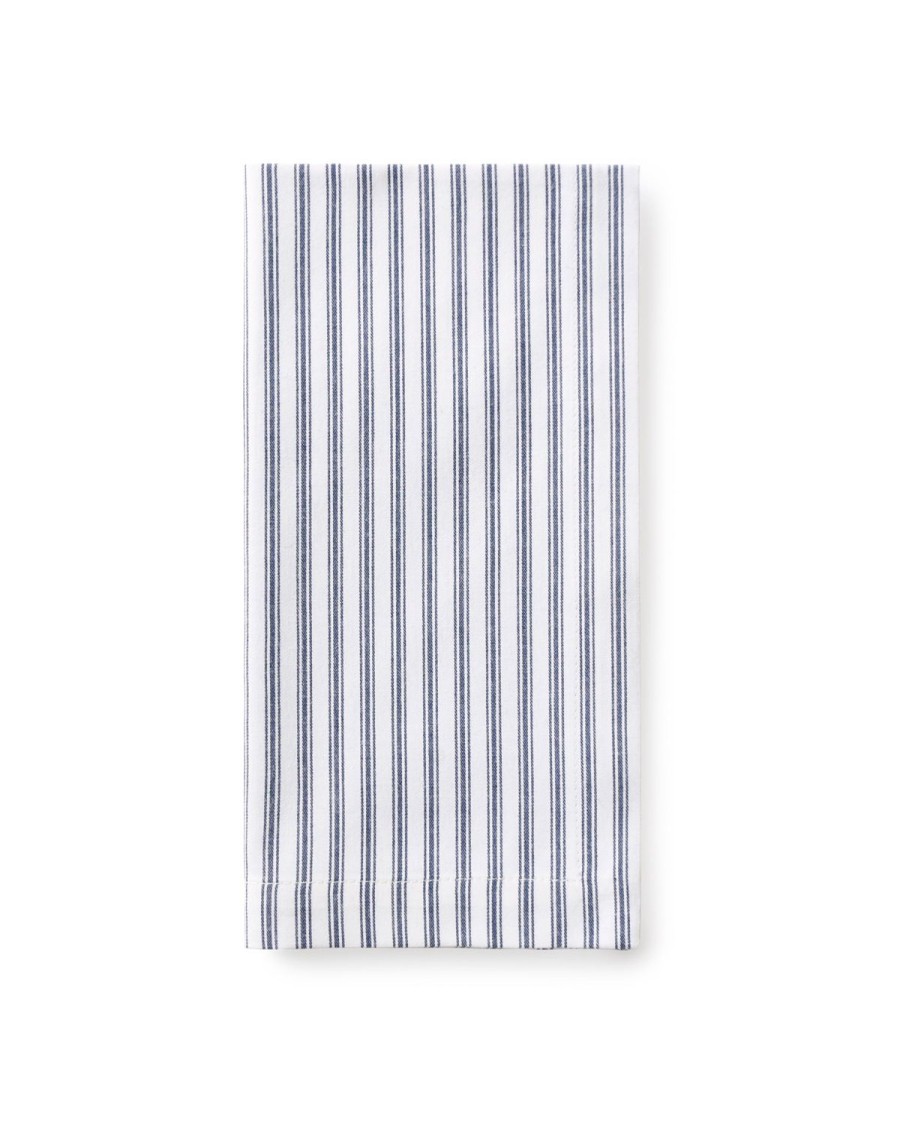 Home Petite Plume | Signature Navy French Ticking Table Linen