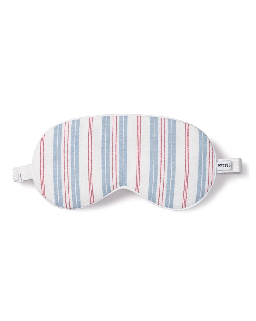 Men Petite Plume | Adult'S Sleep Mask In Vintage French Stripes