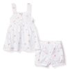 Kids Petite Plume Pajamas | Girl'S Twill Charlotte Short Set In Butterflies