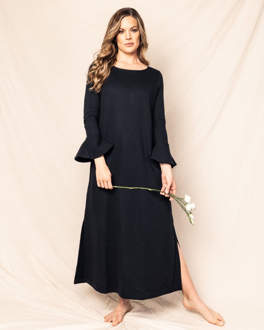 Women Petite Plume | Women'S Pima Ophelia Nightgown In Black