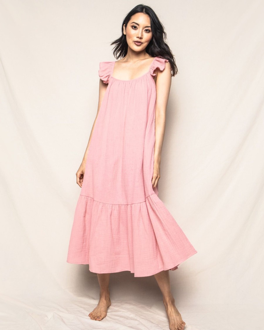 Women Petite Plume | Women'S Gauze Celeste Sundress In Pink