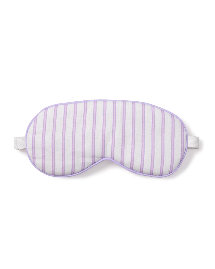 Women Petite Plume | Adult'S Twill Sleep Mask In Lavender French Ticking