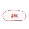 Kids Petite Plume Slippers & Accessories | Kid'S Sleep Mask In White With Red Piping