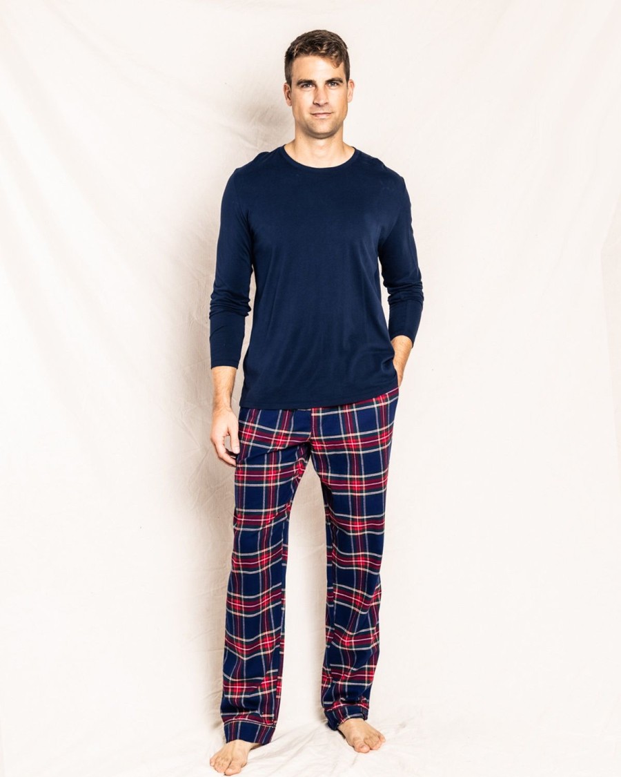 Men Petite Plume | Men'S Brushed Cotton Pants In Windsor Tartan