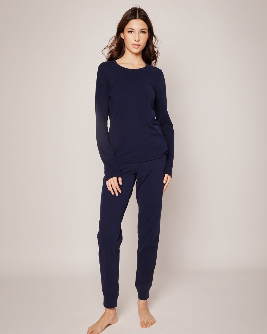 Women Petite Plume | Women'S Pima Lounge Pants In Navy