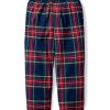 Kids Petite Plume Pajamas | Kid'S Brushed Cotton Pajama Pant In Windsor Tartan