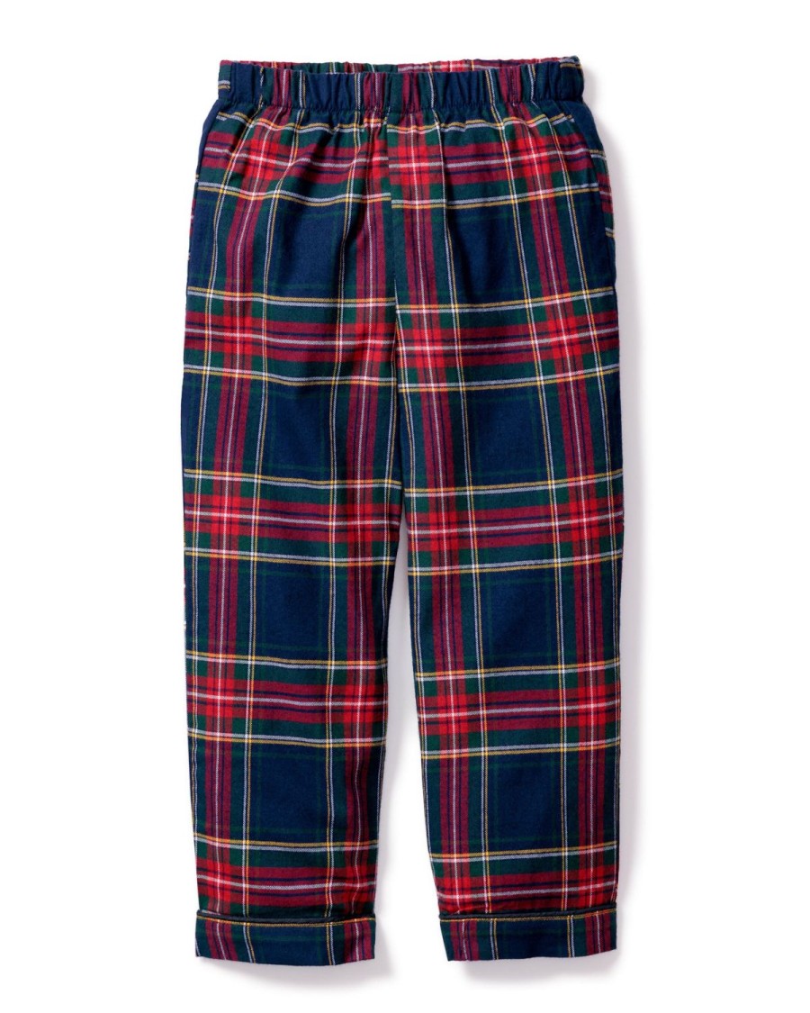 Kids Petite Plume Pajamas | Kid'S Brushed Cotton Pajama Pant In Windsor Tartan