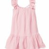 Kids Petite Plume Daywear | Girl'S Gauze Celeste Sundress In Pink