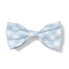 Home Petite Plume | Dog Twill Bow Tie Light Blue Gingham