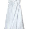 Kids Petite Plume Nightgowns | Girl'S Twill Amelie Nightgown In Periwinkle Stripe