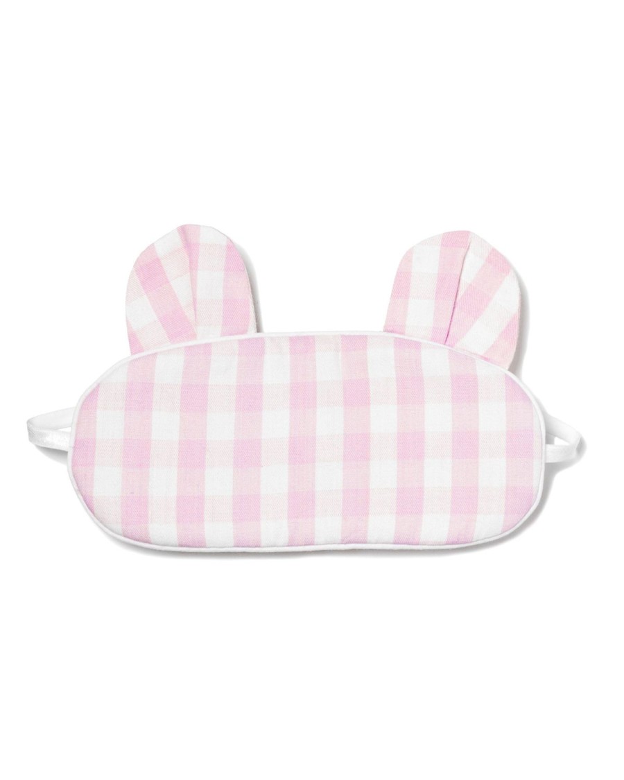 Kids Petite Plume Slippers & Accessories | Kid'S Bear-Y Sweet Sleep Mask In Pink Gingham