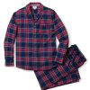 Men Petite Plume | Men'S Brushed Cotton Pajama Set In Windsor Tartan