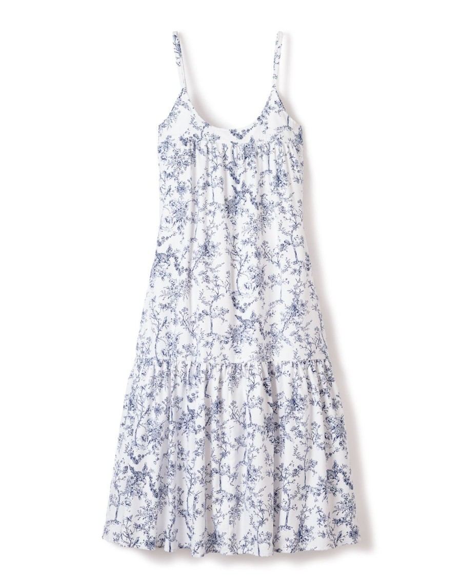 Women Petite Plume | Women'S Twill Chloe Nightgown In Timeless Toile