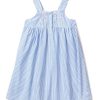 Kids Petite Plume Nightgowns | Girl'S Twill Charlotte Nightgown In French Blue Seersucker