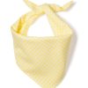 Home Petite Plume | Dog Twill Bandana In Yellow Gingham