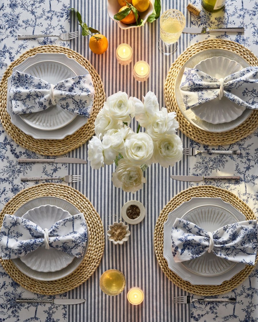 Home Petite Plume | Timeless Toile Table Linen