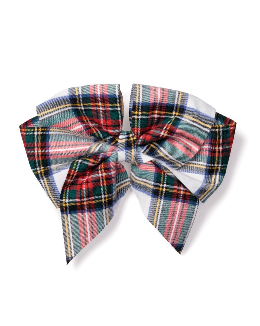 Kids Petite Plume Accessories | Girl'S Hair Bows In Balmoral Tartan