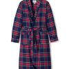 Men Petite Plume | Men'S Brushed Cotton Robe In Windsor Tartan