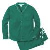 Men Petite Plume | Men'S Flannel Pajama Set In Forest Green