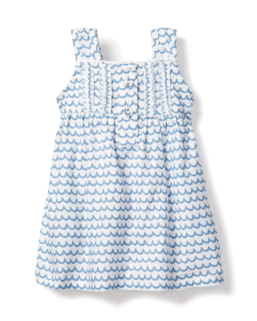 Kids Petite Plume Slippers & Accessories | Kid'S Twill Doll Nightgown In La Mer