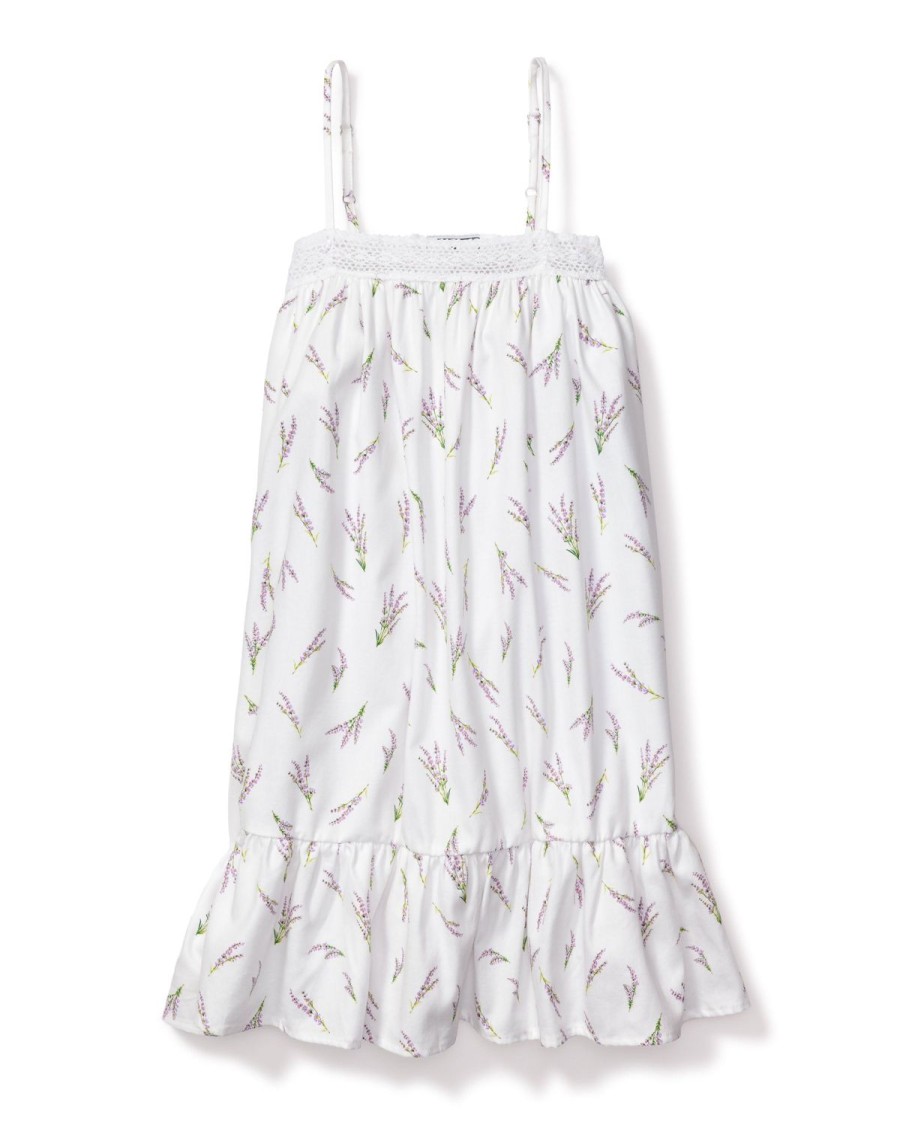 Kids Petite Plume Nightgowns | Girl'S Twill Lily Nightgown In Fields Of Provence