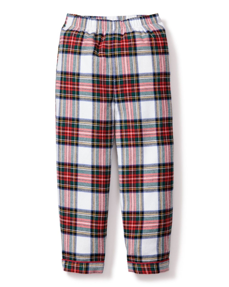 Kids Petite Plume Pajamas | Kid'S Brushed Cotton Pajama Pant In Balmoral Tartan